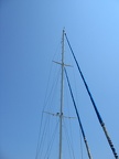 Stb side mast from bow.