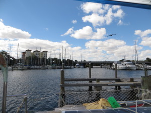 Bridge, just off our dock