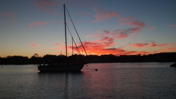 S/V Perfect Partner at sunset